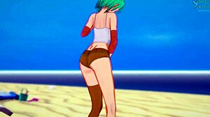 Bulma CAUGHT MASTURBATING In Kame House!