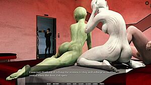 Hardcore Vierer mit drei geilen großtittigen Mädchen in 3D Action