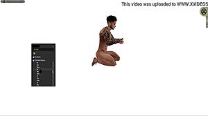 Black hardcore standing fuck!