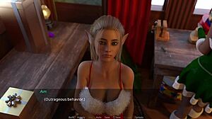The Lust City 47 - 18 Year Old Busty Christmas Elf Reveals Huge Boobs and Beautiful Body for Santa