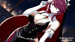 Check out this Rosaria Genshin Impact hentai compilation, so sexy and naked! 😍