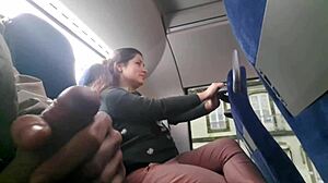Cool mom shocked by bus adventure voyeurism