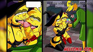 Can you handle the slutty Halloween action in this complete Simptoons porn comic?