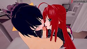 Rias Gremory жаждет хуя, пока Issei подводит её. Полный порно фильм FantasyKing3 на Sheer Madness!