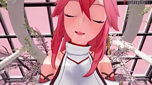 야에 미코가 이 와일드 POV에서 젠신 임팩트 섹스 프로모 빨아요?