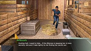 Punapää ja ruskeatukkainen esittelevät isot tissit ja perseet hämärässä kartanossa