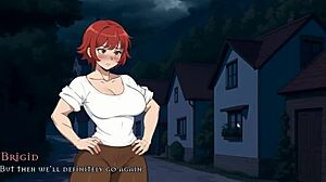 Tomboy szerelem forró kovácsműhely hentai játékban ep 3 izmos vörös hajú femdom creampie