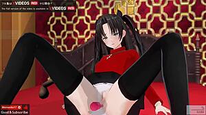 Oh Damn Hukum Rin dengan Mainan Sampai Pancut Squirting dalam Sampel Anime ASMR!