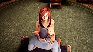 Uhh, noaptea aia cu elfa fierbinte milf roșcată din Warcraft porn parody
