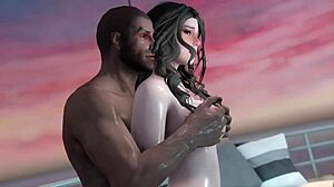 Remaja imut 18+ kasih thigh-fuck panas di Skyrim 3D