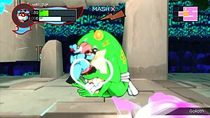 أورجي سري في أونسن مع أبطال وفريز يمصون في هينتاي لعبة مثلية الحلقة 9