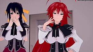 Черт, я одержим траханьем Akeno Himejima из HS DXD