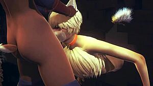 Hentai Yaoi Furry con acción caliente de zorro adulto