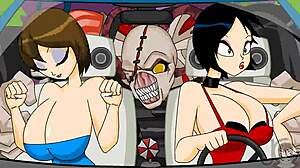 แอนิเมชั่น Resident Evil แสดงหน้าอกยักษ์ในแอคชั่นเกมสุดดุเดือด ผู้ร้ายไม่ยอมหน้าอกเซ็กซี่ของเธอ