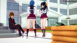 Hs dxd ntr gila 3: Rias Gremory haus lebih di belakang Issei