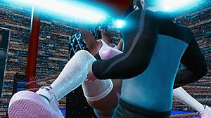 ホットPAWGがワークアウト中に激しくファック！