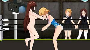 Принцесса Нина сражается с Карин в жестком лесбийском доминировании на ринге