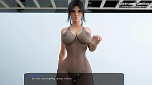 Горяща зачестена сестра в секси костюм язди с голям задник