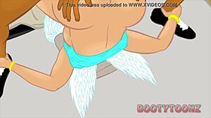 Angel Divine ก้นหนา แอนแนลผสมเชื้อชาติในการ์ตูน