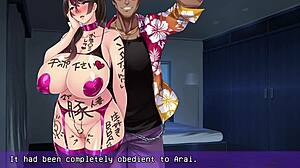 Tsuma Hentai Game: Esposa infiel creampie en subtítulos inglés NTR