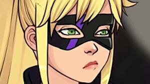 Похотливый рыцарь сталкивается с супергеройскими злодеями с мастурбацией и фетишем лица