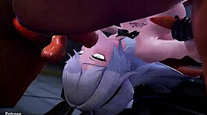 브로냐, 애니 헨타이 액션에서 세게 당해