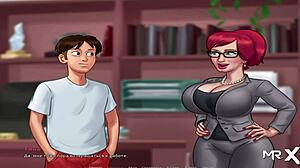 ¡Ey, quieres ver el coño de esta pelirroja siendo machacado en summertimesaga e2 62?