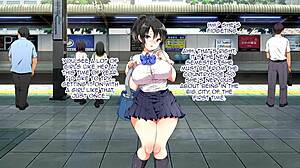 Lucky Dosukebe Zenpen animert del 1 med store pupper milf action. Se hennes massive ræv sprette hardt!