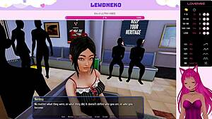 Vtuber Lewdneko domina l'hotel harem con giochi di tette grandi