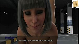 Penelope se fait remplir en levrette anal