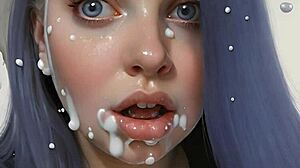 The Art of Face Painting with 100 AI Facials! How Wild Can Bukkake Get?