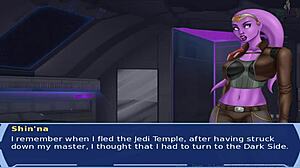 Hvězdné války Oranžový trenér část 51 s Sith mimozemskými dívkami v cosplay skupinové akci. Zloduši šukají horké XXX scény.