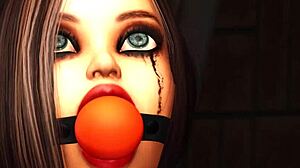 球塞嘴年轻18+女人忍受粗暴女同监狱肏