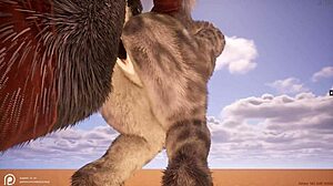 वाइल्ड लाइफ फर्री हेंटाई गहरे गुदा पाउंडिंग के साथ