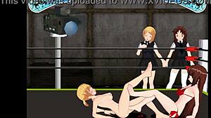 Prinses Karin Vecht Tegen Nina In Felle Lesbische Catfight Ring