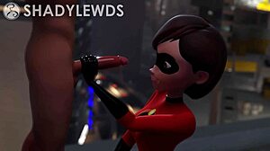 Helen Parr Ngasih Handjob Gila di Atap, Wow! 😍