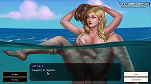 Que Lenda! Loira Gostosa de 18+ com Tetas Grandes Leva Anal Público Subaquático