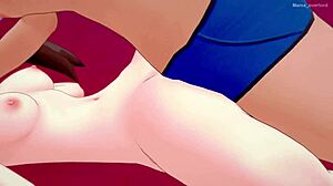 Mei Rosa tränar vuxensex på sängen i ocensurerad version