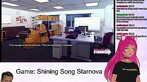 VTuber LewdNeko가 Shining Song Starnova Aki 루트 파트 2 야하게 플레이 중