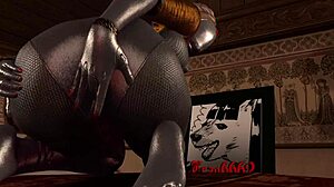 توأم ينيكون حار في أتوميك هارت 3D