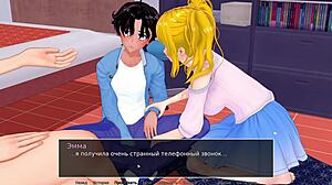 Heilige shit! HS Tutor deel 13 gameplay met Japanse deepthroat en vingeren!