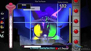 Spunkstock musiikkifestivaali rave-tyttö märkä pillu