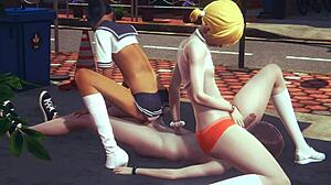 Hej, poglej Simona femboya v hardcore yaoi akciji preoblačenja! Japonski manga z intenzivnim analnim igranjem.