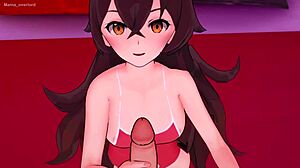 Эмбер в бикини дает дикий футджоб в 3D мультфильме. Смотри, как ее секси ножки творят фетиш-магию!