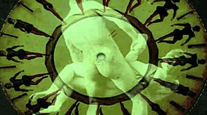 Vintage erotische kunst vertelt een sensueel verhaal