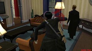 Люси жестко трахает Нацу в аниме Fairy Tail