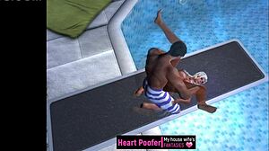 Někoho vzali na veřejném bazénu skokanské prkno