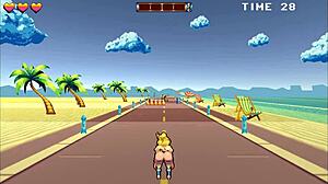 Roller babe hentai igra ep 2 prikazuje outdoor BDSM z mišičastimi fantmi