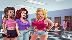 Hej momci, hoćete da se pridružite ovom vrućem kupatilskom jebanju? Summertimesaga e4 13 je divlje!