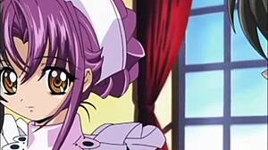 सेक्सी ऐनिमे मेड अपनी टाइट पस्सी को डॉगीस्टाइल में फक करवा रही है